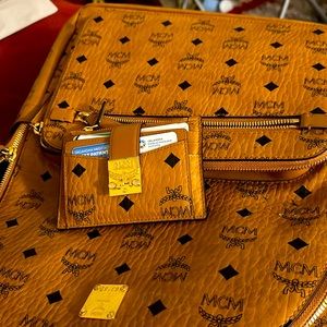 Mcm backpack and wallet